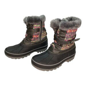Winter Boots With Thinsulate Insulation & Faux Fur Lining‎ Women’s Size 5